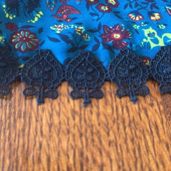 Anna Sui x Inc Womens Silk Blend Embroidered Bell Sleeve Whimsigoth Dress Medium - Picture 9 of 9